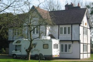 House Guard Security Officer Guarding a property living on site